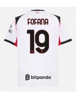 AC Milan Youssouf Fofana #19 Venkovní Dres 2025-26 Krátký Rukáv
